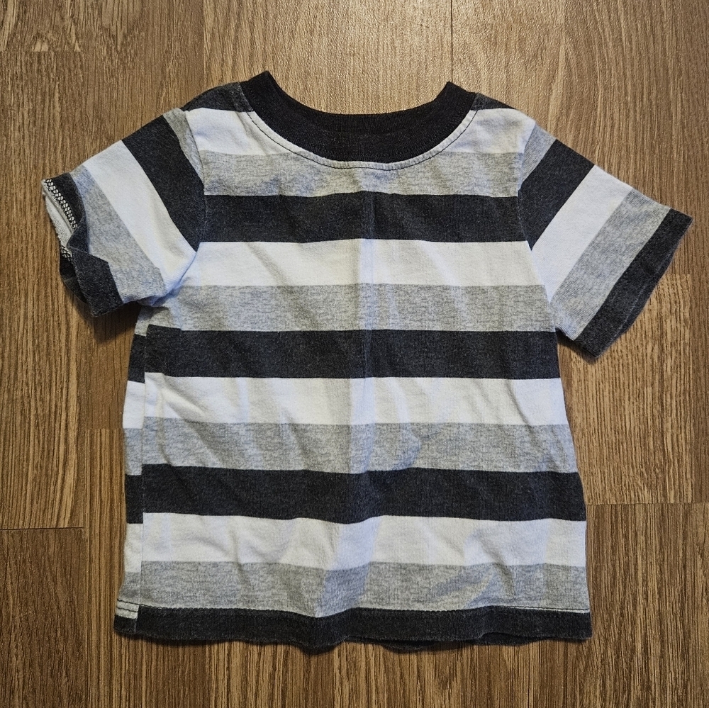 Garanimals Black and Gray Striped Tee